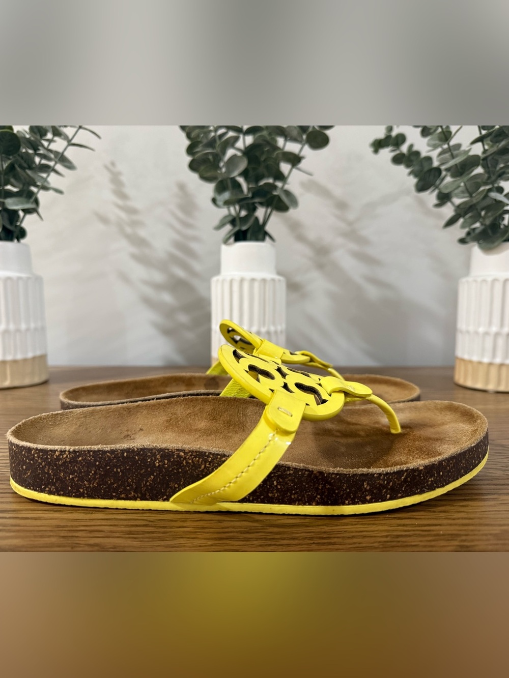 Tory Burch Miller Cloud Sandals in  Citrus Yellow